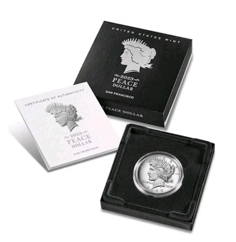 2023 Peace Silver Dollar Proof Coin - With COA BOX- New Peace ✌️