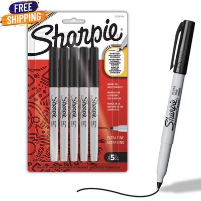 Sharpie Permanent Markers, Water- and Fade-Resistant, Extra Fine Point (0.4mm),