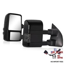 Tow Mirrors for 99-16 F250-F550 Super Duty Tuxedo Metallic Black