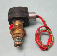 1/4" NPT Brass 3-Way Solenoid Valve Asco Red-Hat EF8320G194M0