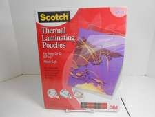 Pack of 50 3M Scotch Thermal Laminating Pouches 8.5" x 11" GLOSS Finish TP3854