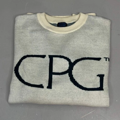 CPG CODEGRAPHY WORLDWIDE Sweater Women's Sz L Green/Crème WCPG-SWTR-NTRL-2022-3 image 7