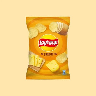 Lay's Swiss Cheese Flavor 34g (Taiwan) Exotic Snacks