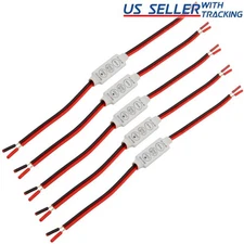 (5-pack) Low-profile Inline Controller Dimmer Switch for LED Strip Light