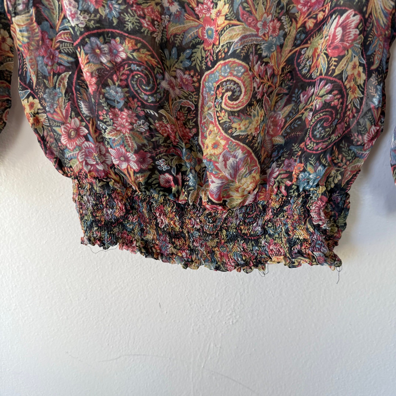 Zara Basic SILK Blouse size S - image 4