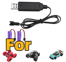 3.7V Battery USB Charging Cable with SM-2P Plug Connector for Mini RC Car
