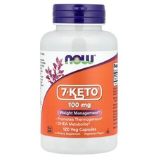 Now Foods 7-Keto 100 mg 120 Veg Capsules GMP ...