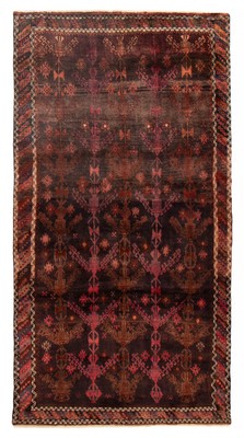 Traditional Vintage Hand-Knotted Carpet 4'5'' x 8'4'' Wool Area Rug
