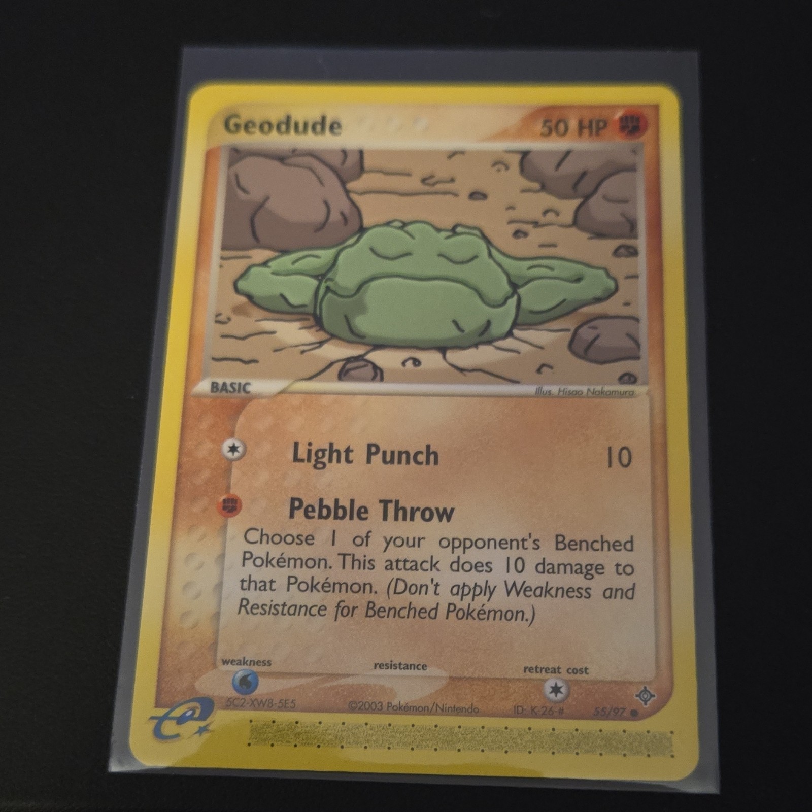 Pokémon TCG Geodude 55/97 EX Dragon Basic 50HP Common Regular