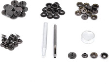 Snap Fastener Kit 15 Set Button Tool Press Studs for Clothing Snap Buttons Fixin