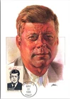 S08-7319, PRESIDENTS OF USA, JOHN F. KENNEDY, MAXIMUM CARD FDC