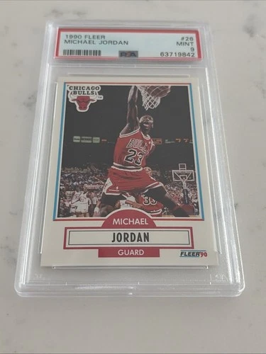 1990 Fleer #26 Michael Jordan Chicago Bulls HOF PSA 9 MINT