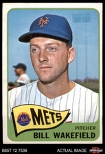 1965 Topps #167 Bill Wakefield Mets 5 - EX