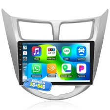 CAMECHO 2+64G CarPlay & Android Auto Car Stereo Receiver, Android 13 Double D...