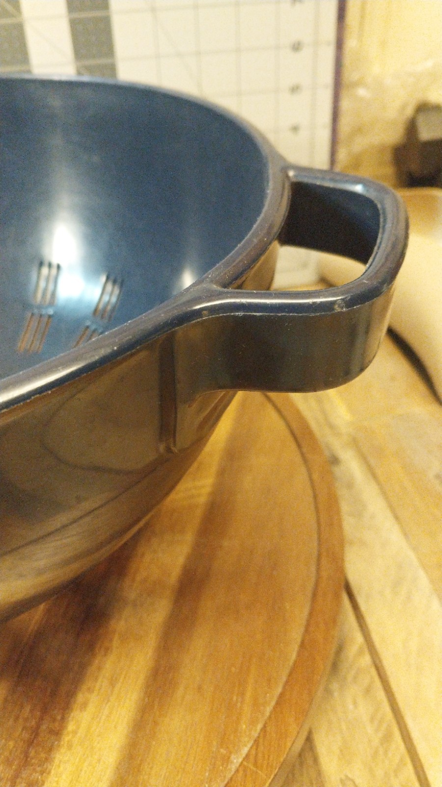 Dansk Blue Plastic Colander