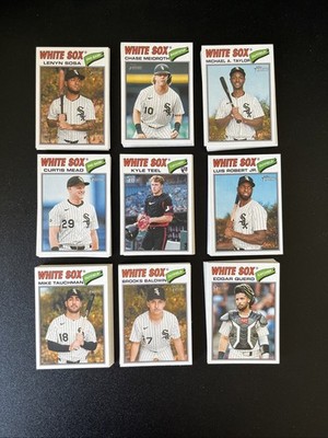 2026 Topps Heritage Base Team Set Chicago White Sox No SPs Kyle Teel Rookie RC
