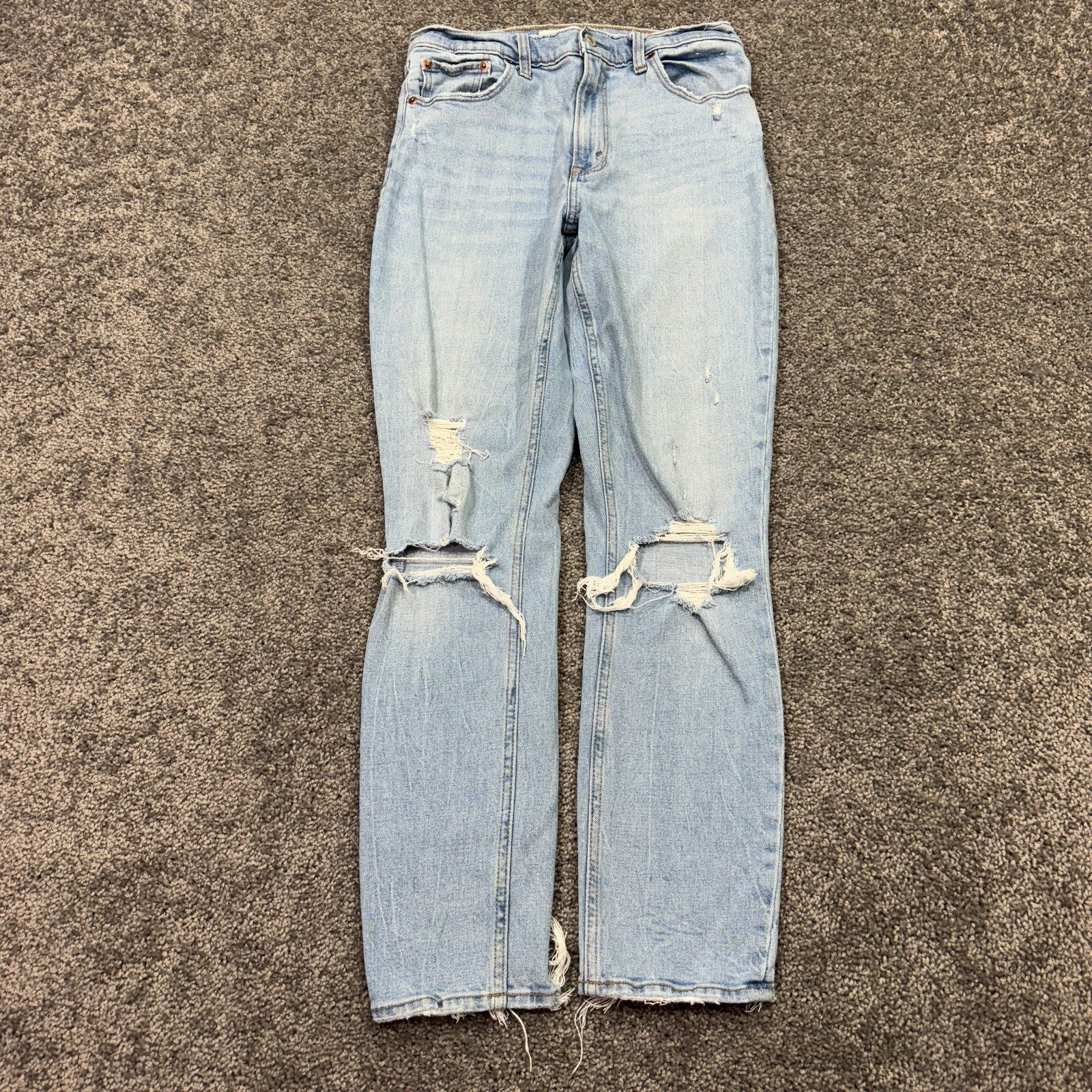 Abercrombie & Fitch Jeans Womens 28/6L Blue The Skinny High Rise Light Wash City