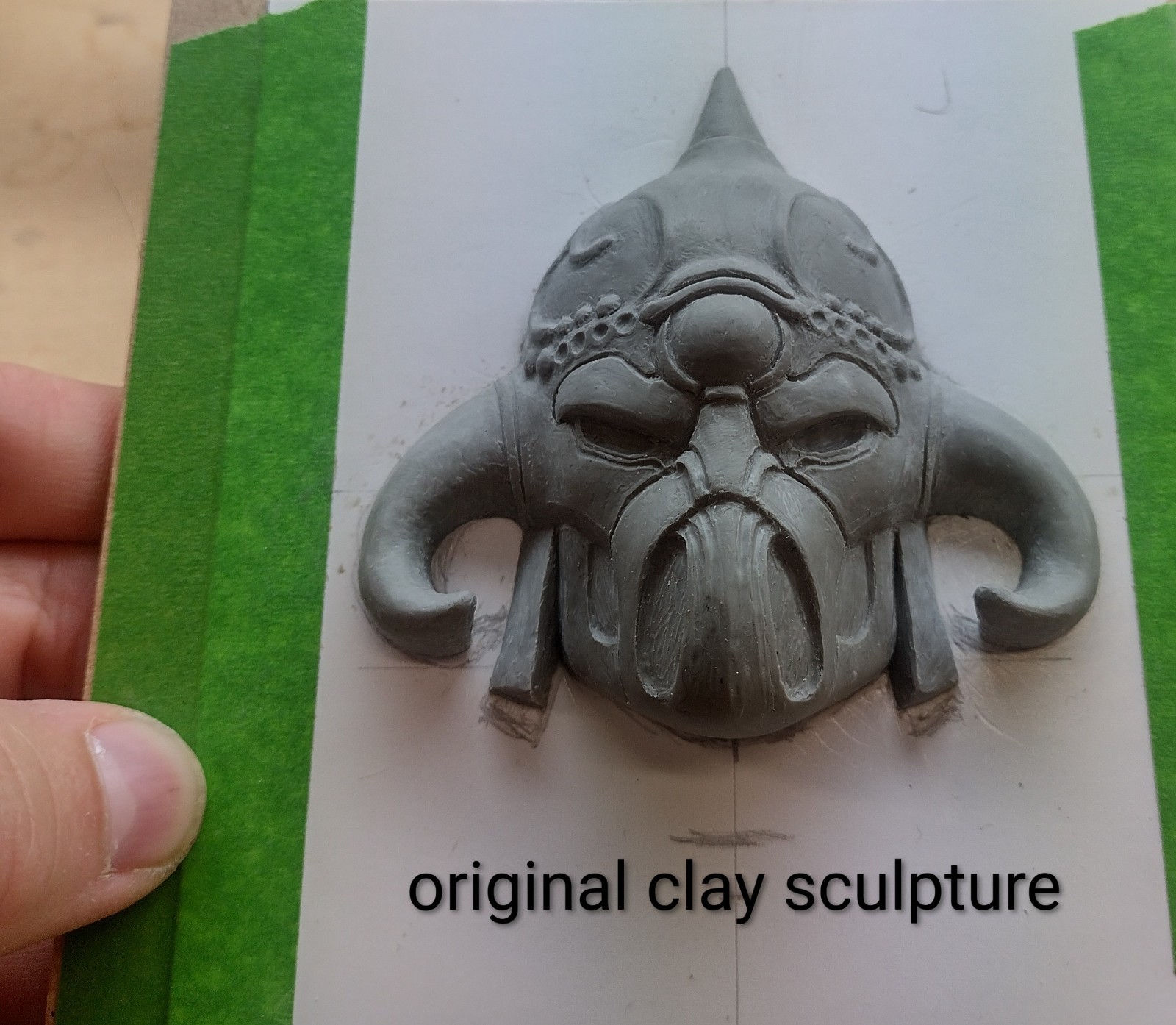 Reaper Fridge Magnet Sculpture Frazetta Style Death Dealer Statue Bust