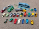 Dinky Toys, vintage 1960s diecast cars and trucks (Lot of 23)