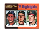 1975 Topps MLB mini baseball card #7 - NOLAN RYAN NO-HITTERS HIGHLIGHTS