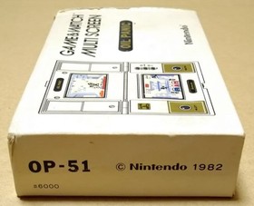 gamewatch Outer Box Gaming Watch Multi Screen Oil Panic Japan
