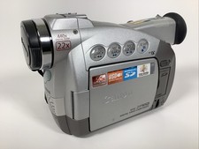 Canon ZR50MC Mini DV Camcorder Parts/Repair TURNS ON/BLACK SCREEN -READ DESCR-