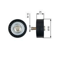 Gates Umlenkrolle Keilrippenriemen FüR Chrysler Sebring Jeep Compass Patriot
