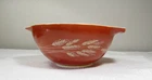 PYREX Cinderella Nesting Mixing Bowl Rust Golden Harvest Wheat #442 1.5L