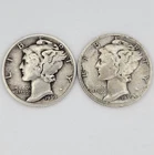 2 Mercury Dimes 90% Silver  / 1939 & 1939-S/ You Buy What You See