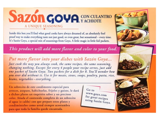 Goya Sazon 6.3 oz., 36 ct. — 第 4/4 张图片