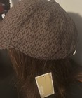 Michael Kors Signature Logo Canvas Baseball Cap Hat Brown $68 MSRP Little Wear — photo 3