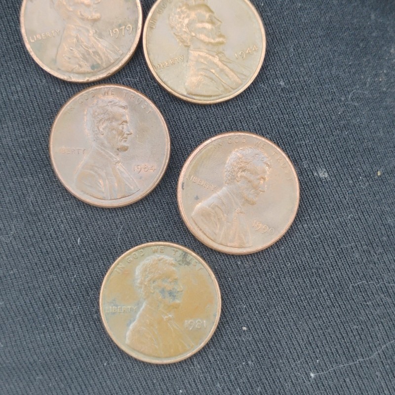 Lincoln Memorial Small Cent Lot, Business Strike, Mixed Years 1944-1990