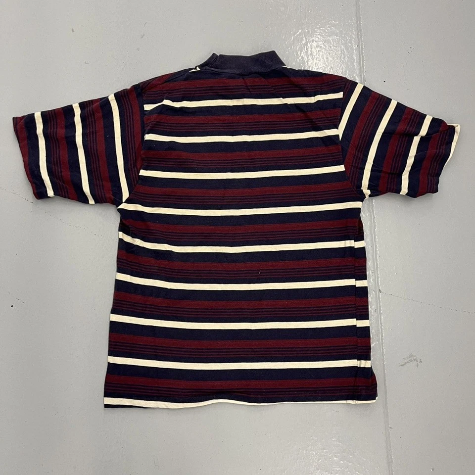 Camiseta Vintage Años 60 Nacional Azul Rayas Algodón Años 60 Verdadero Vintage Foto 3 de 4