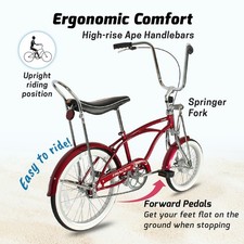 Faro Cromato Lowrider Con Staffa Gabbia Attorcigliata Per Bici Schwinn Vintage
