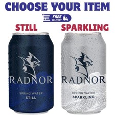 Radnor Still Natural Spring Water 24 x 330ml Cans Bulk Pack Mineral Drink UK