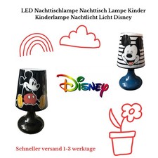 LED Nachttischlampe Nachttisch Lampe Kinder Kinderlampe Nachtlicht Licht Disney