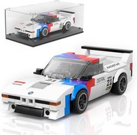 Technik Bausteine M1 Rennwagen Bauspielzeug 363 Teile Mit Acryl Vitrine