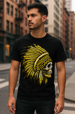 Spizike's Chieftain  Graphic Tee Shirt To Match Jordan 1 Mid SE Yellow Big Tall