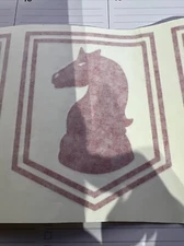 5” Dark Horse Percussion Red Vinyl Decal Bass Drum Logo | FREE SHIPPING