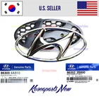 FRONT Grille Emblem + Plate Mount 2pcs ⭐GENUINE⭐ fits Hyundai Sonata 2011-2013