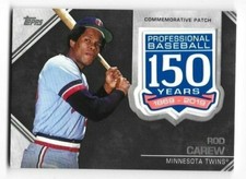 2019 Topps 150th Anniversary Manufactured Patches Rod Carew