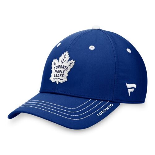 Men's Toronto Maple Leafs Blue Game Training Authentic Pro Rink Flex Hat Cap NHL - Picture 1 of 4