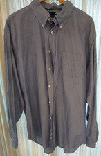 Tommy Hilfiger Shirt Men's XL Striped Long Sleeve Button Down 80's 2 Ply Cotton