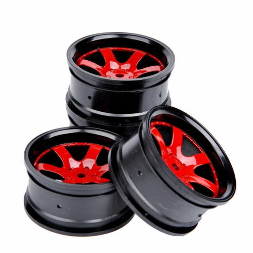 4PCS 12mm Hex Wheel Rim D6NKR For HSP HPI RC 1:10 On Road Drift Racing Car - Picture 4 of 10