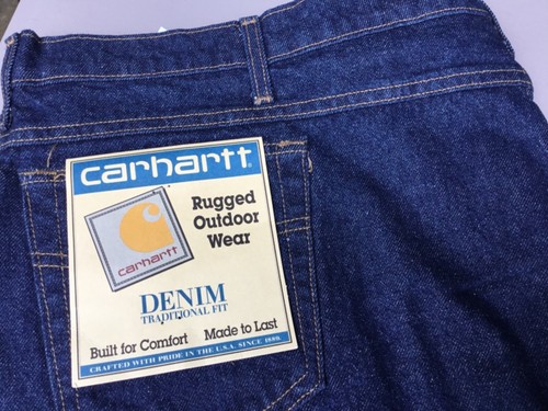 Men’s Big & Tall Carhartt Traditional Fit Jeans Unhemmed 3 Pair Size 50 #1357L - Picture 4 of 4