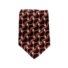 Claiborne 100% Silk Men's Ties For Dress Casual USA Made Suit Maroon Blue Gold