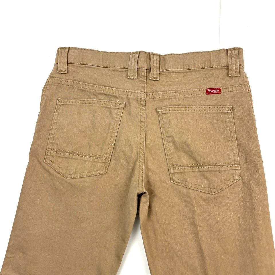 Vaqueros Wrangler Pierna Recta Cintura Ajustable Niño Talla 12 Husky Beige Denim Foto 4 de 4