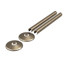 Clip-on Radiator Pipe Covers & Collars 15mm - 2 Pack - Multiple Finishes