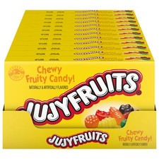 Pack of 12 Fruity Chewy Jujyfruits Candy Oran...