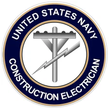 US Navy Construction Electrician Bumper Sticker Military Vinyl Soldier Decal 5"